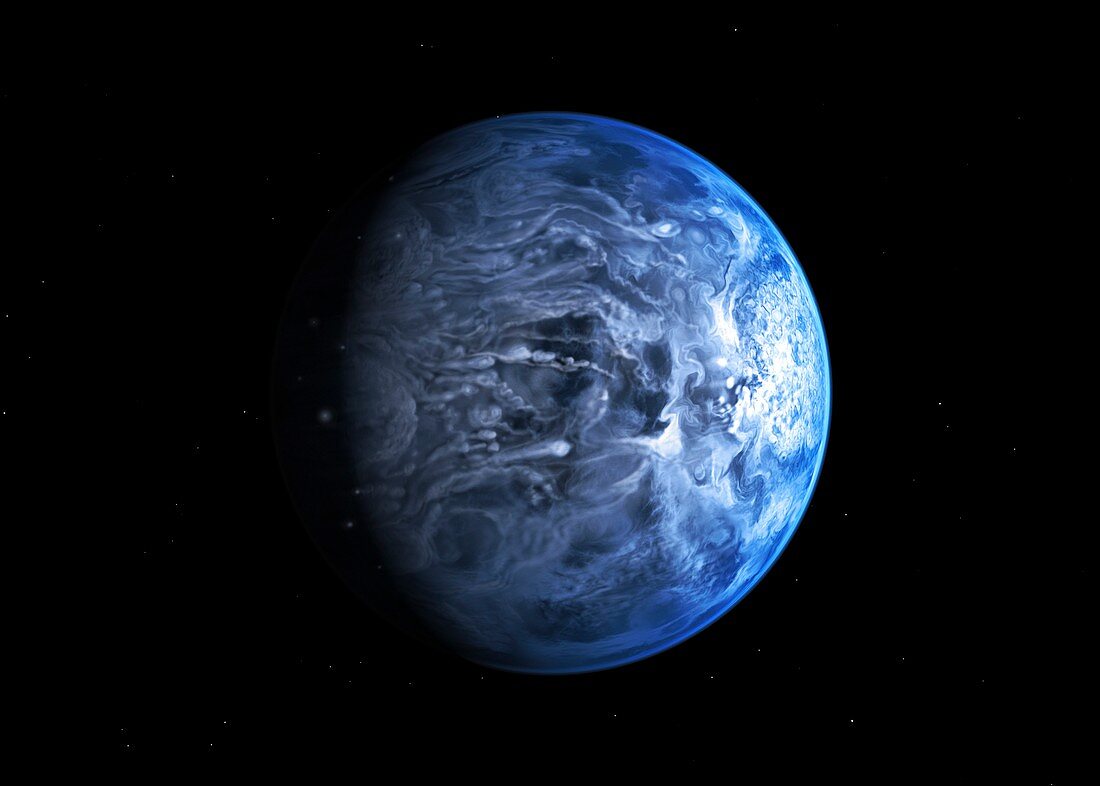 Exoplanet HD 189733b,artwork