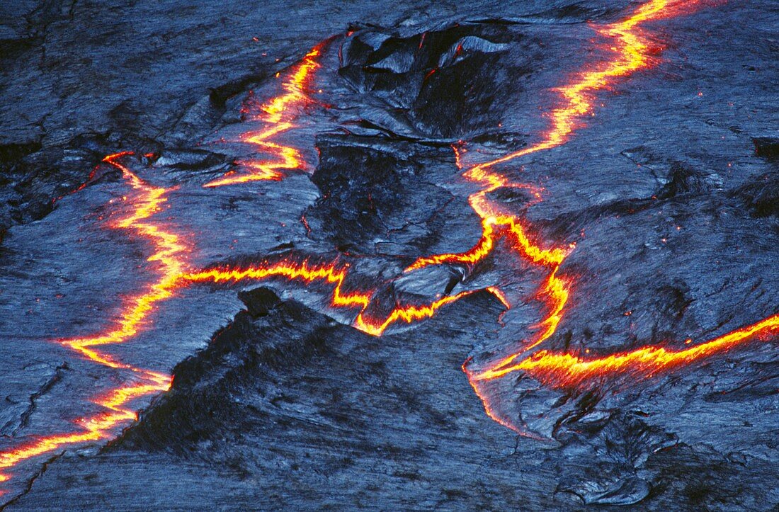Lava lake volcanic fissures,Ethiopia
