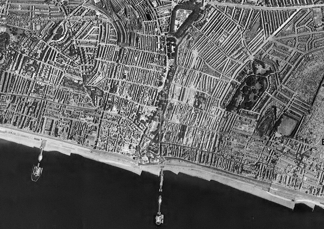 Brighton,historical aerial photograph