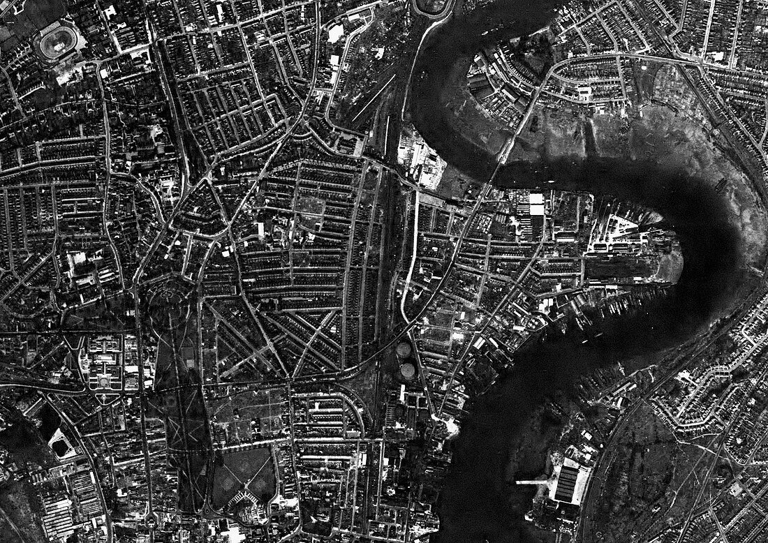 Southampton,historical aerial photograph