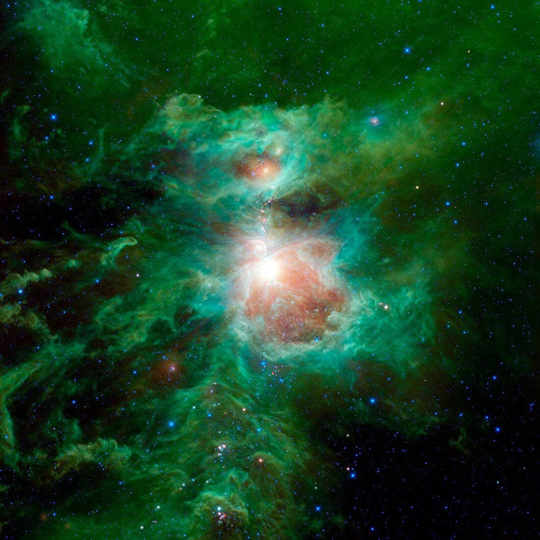 Orion Nebula,WISE infrared image