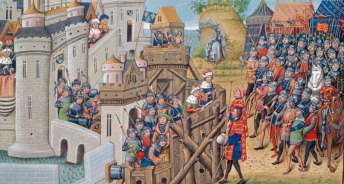 English army at Troyes in 1380