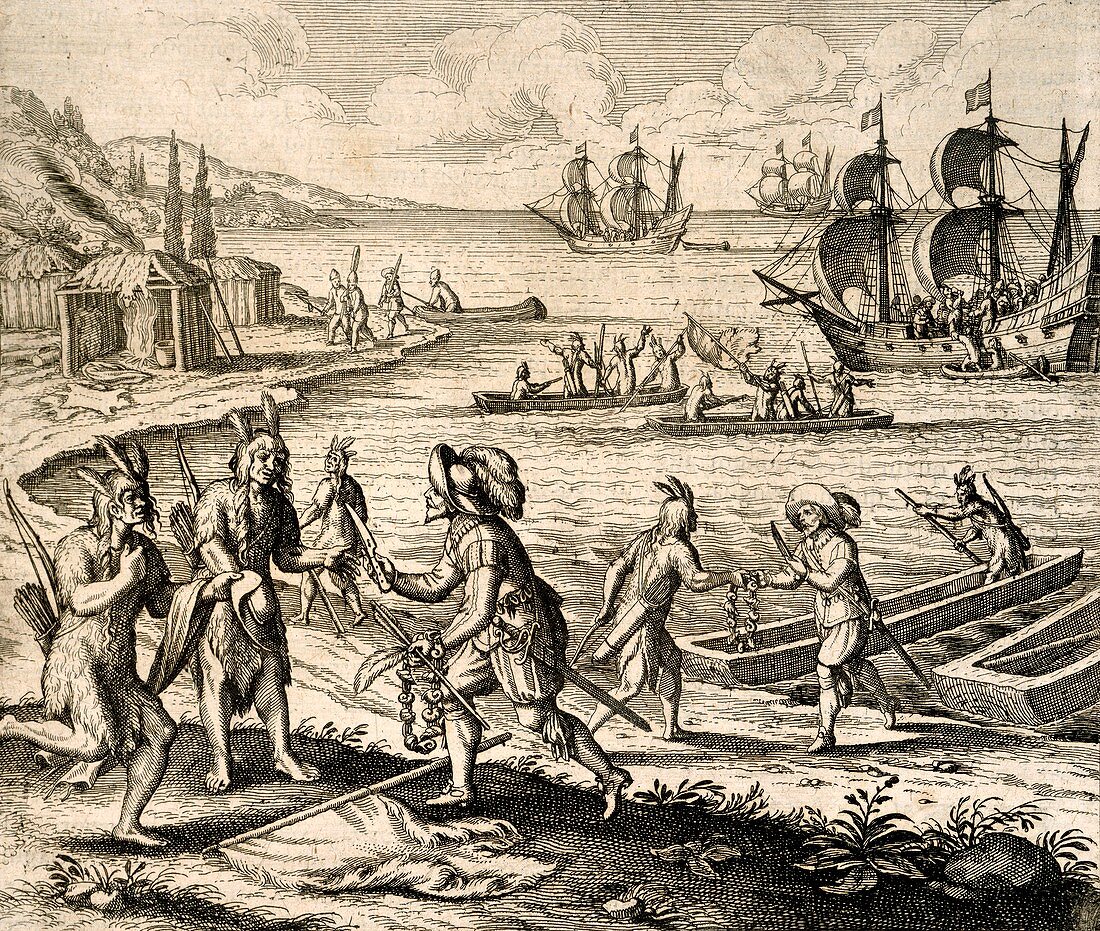 Europeans trading in Newfoundland,1612