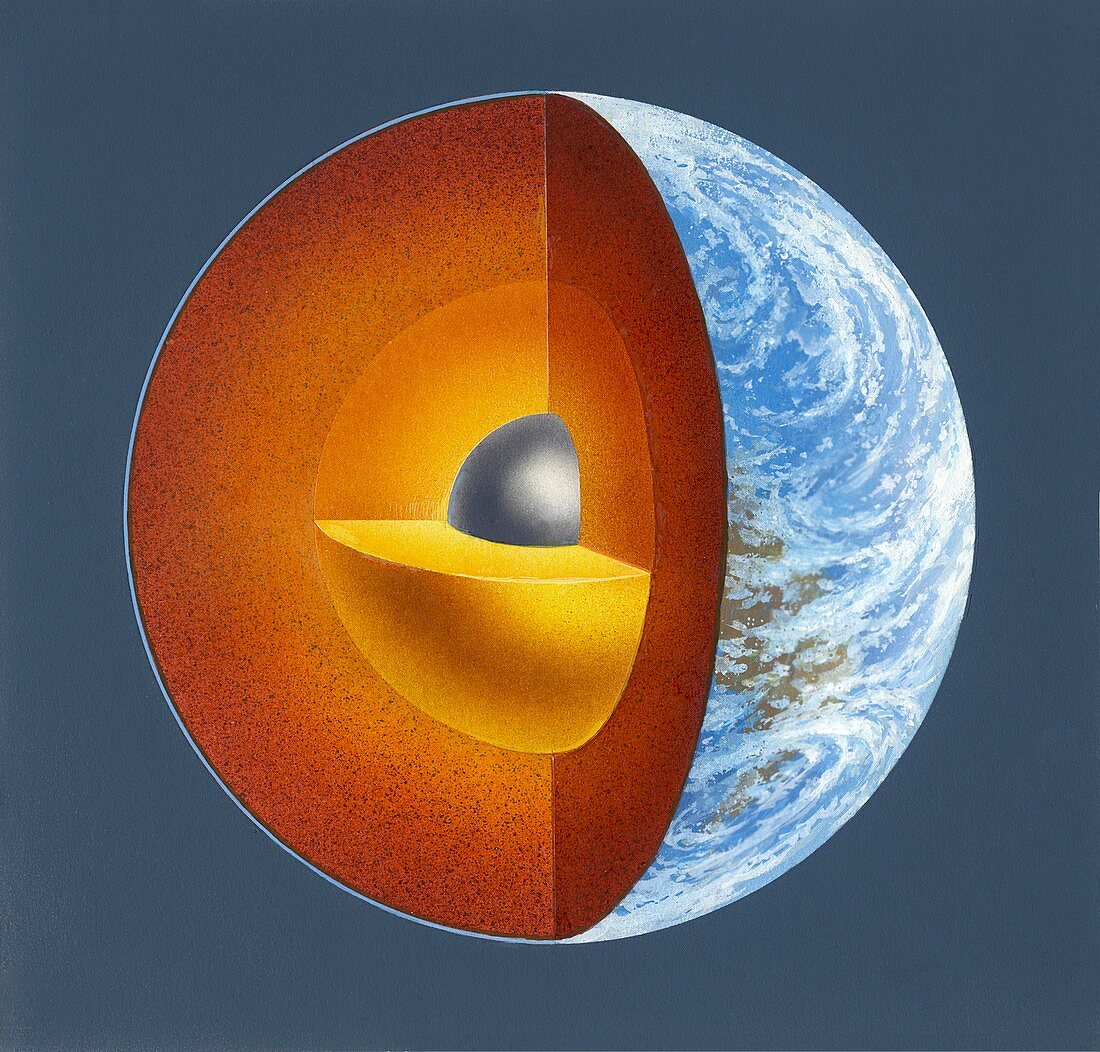 Earth's internal structure,artwork