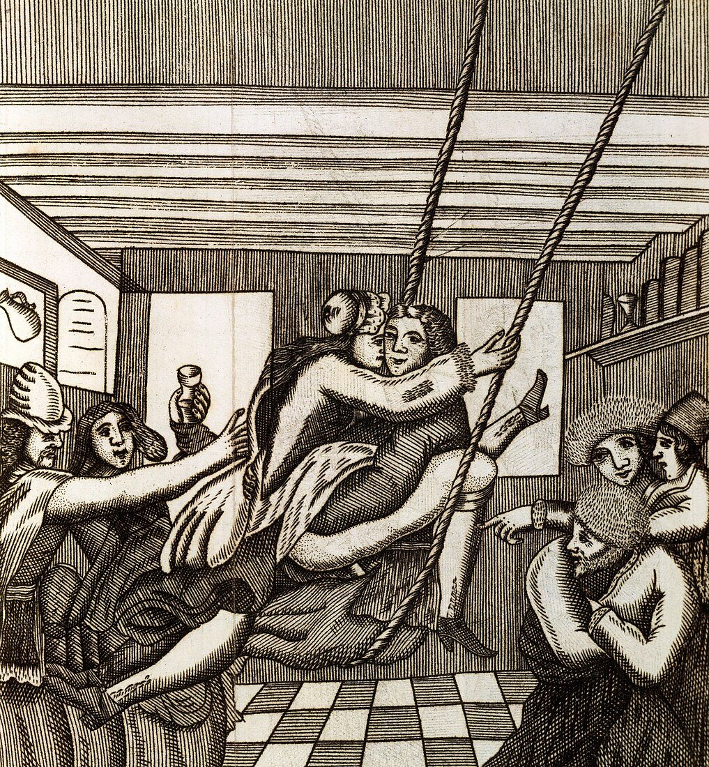 Sex swing,17th century artwork