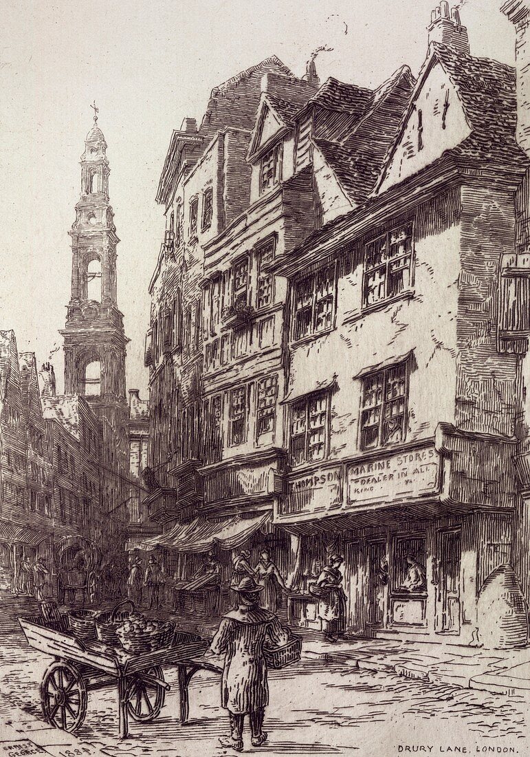 Drury Lane,London,19th century
