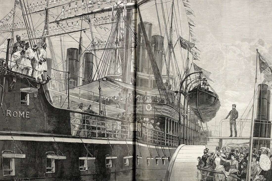 Steamship Rome,Royal Albert Dock,1866
