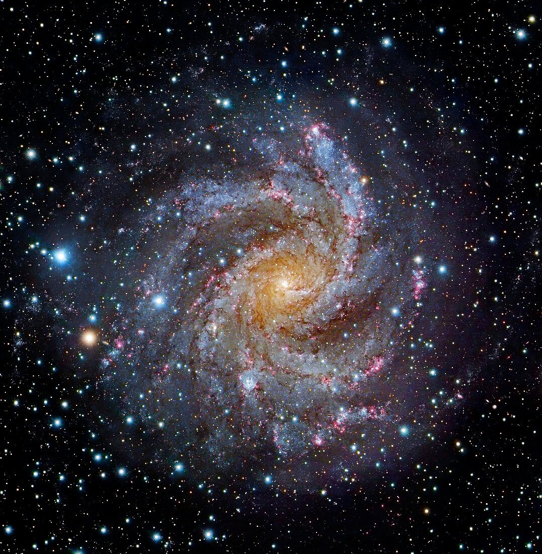 Spiral galaxy NGC 6949,optical image