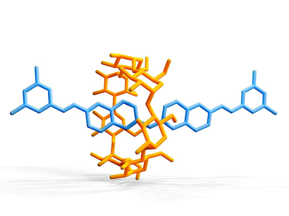 Rotaxane,molecular crystal structure