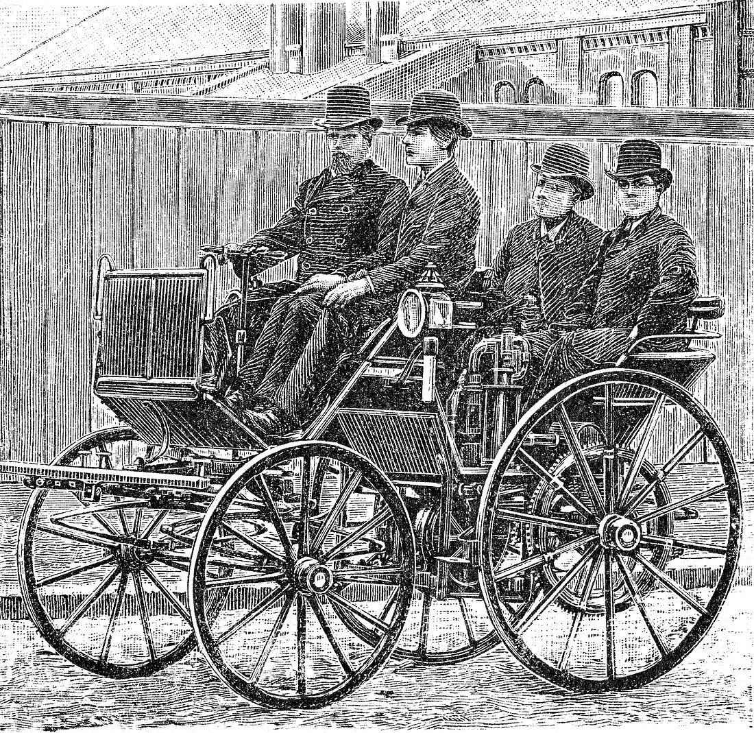 Early Daimler automobile,1880s