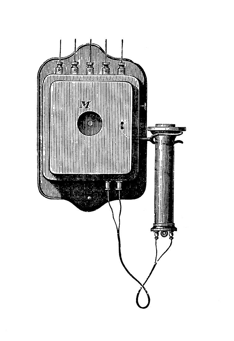 Bell telephone,historical artwork