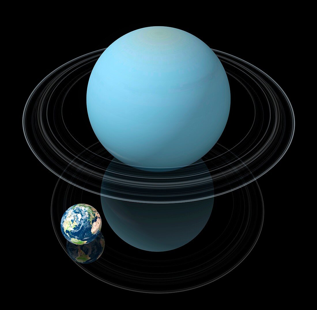 Uranus and Earth,artwork