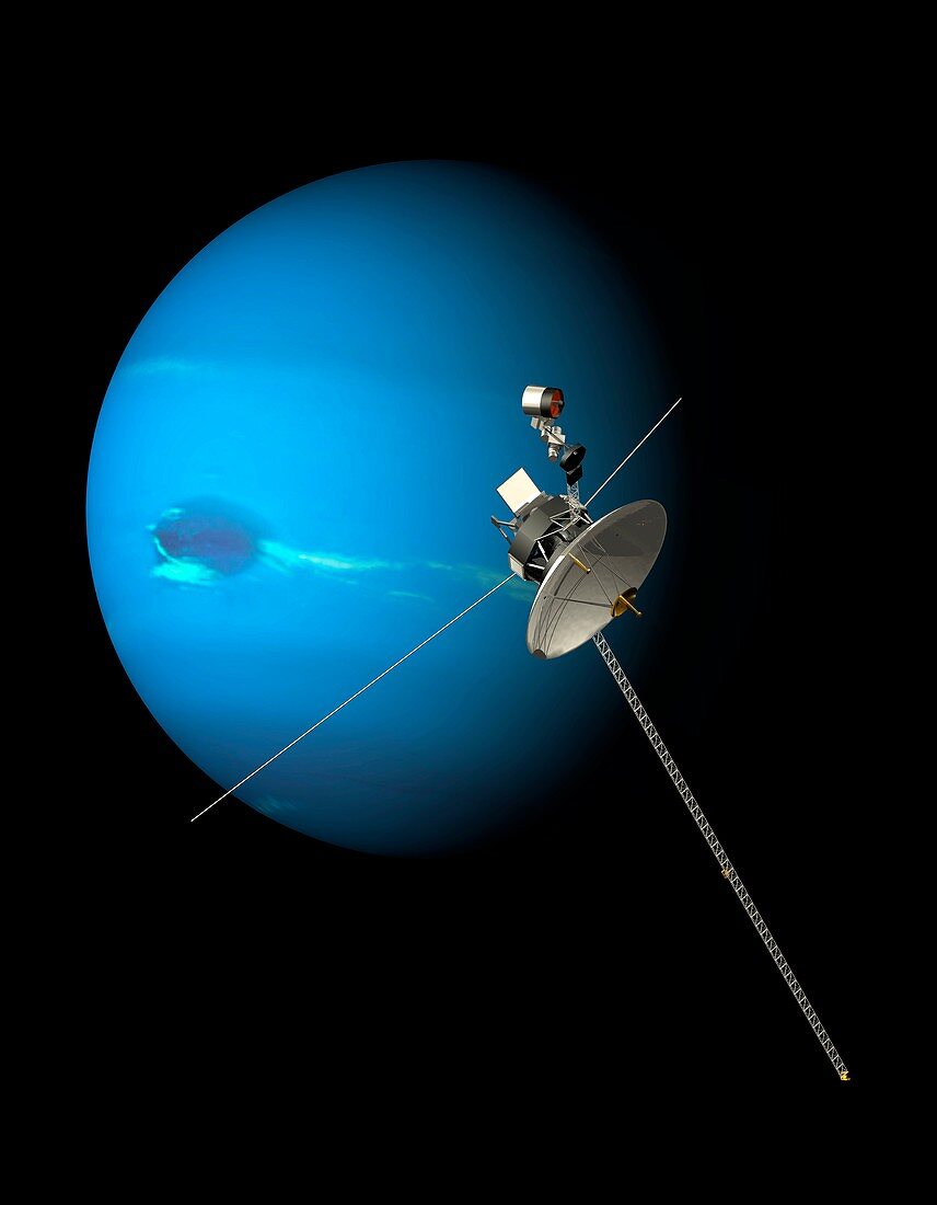 Voyager 2 and Neptune,artwork