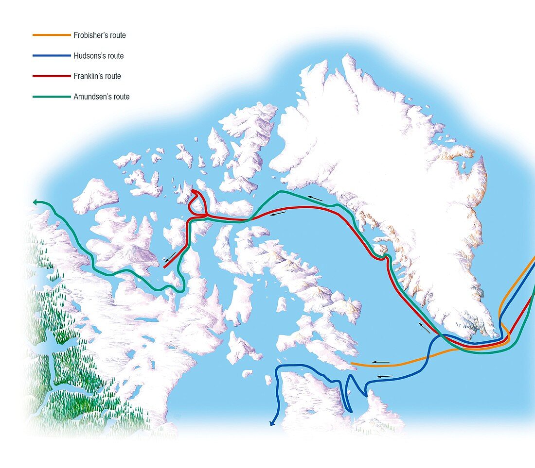 Northwest Passage,historical routes