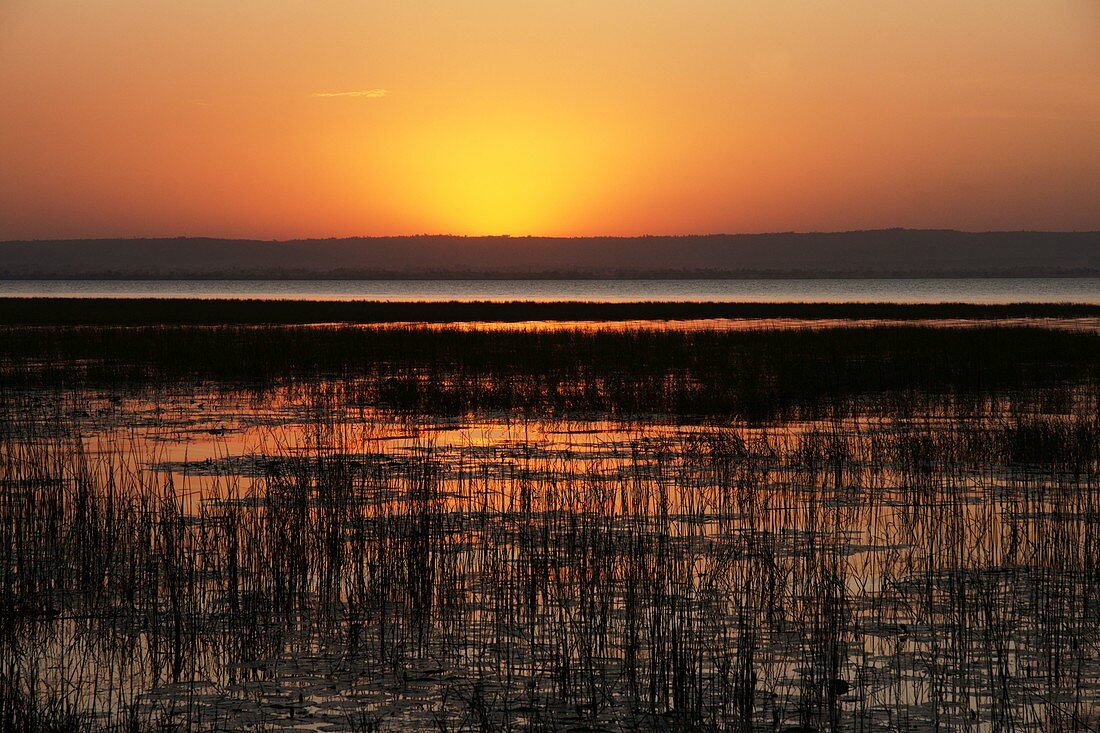 Sunset over Awasa Lake,Ethiopia
