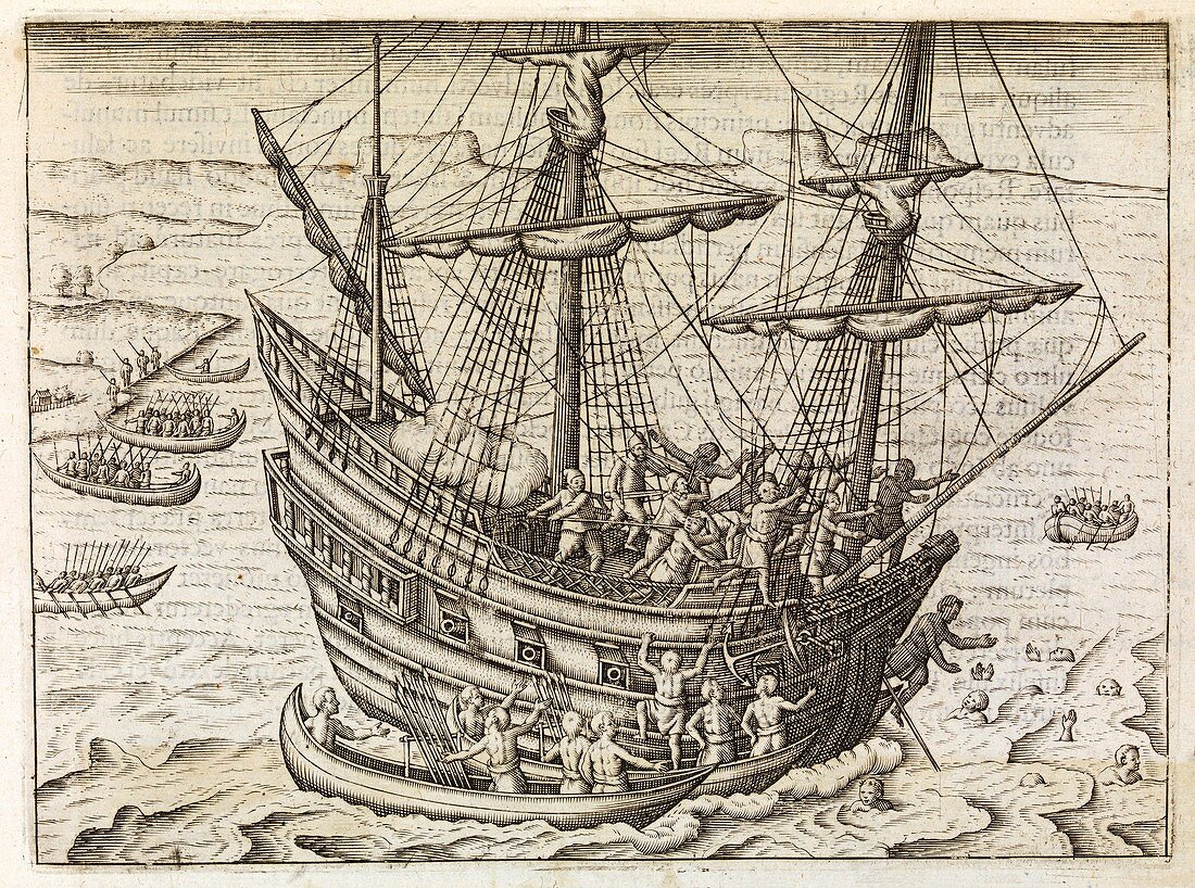 Dutch under attack in Java,17th century