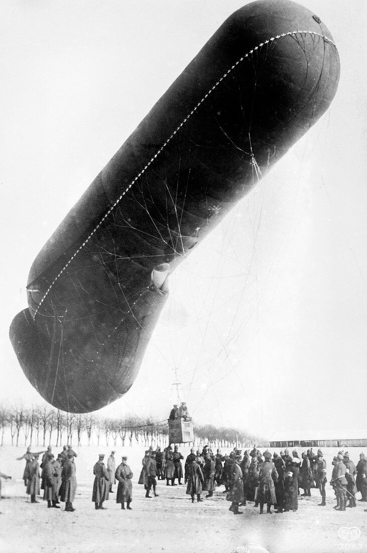 German observation balloon,World War I