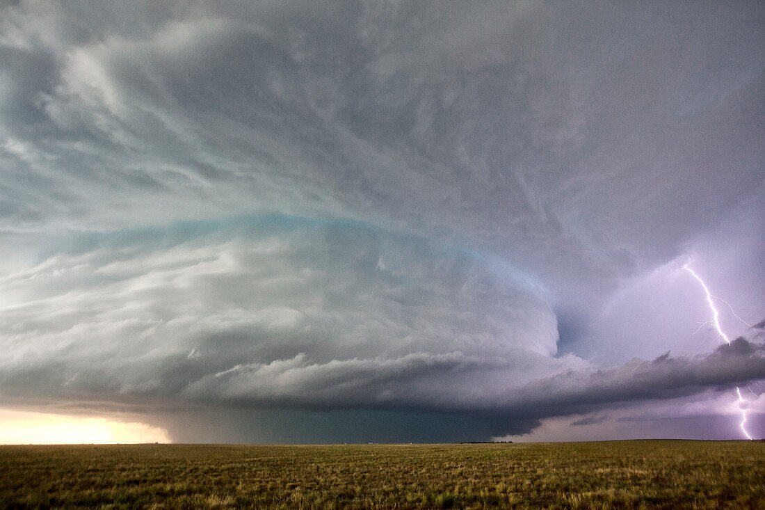 Supercell thunderstorm,Colorado,USA