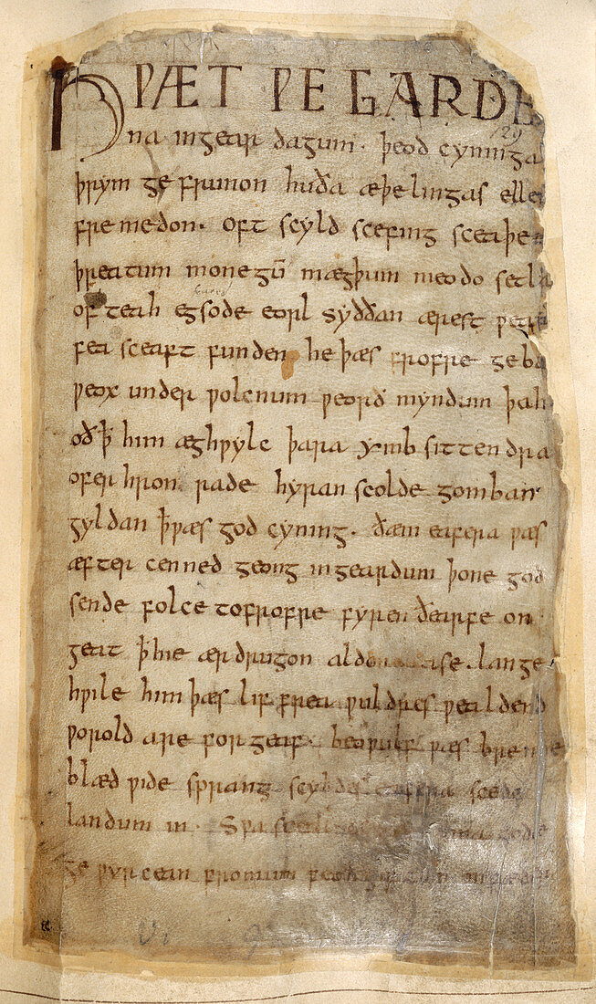 The beginning of Beowulf