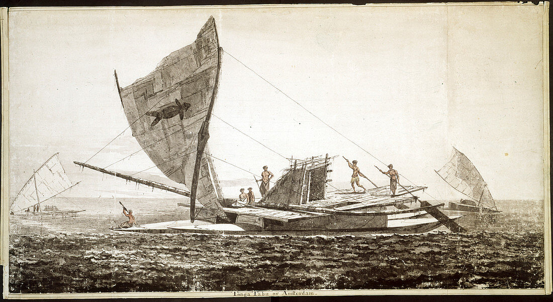 Sailing canoe of Tonga