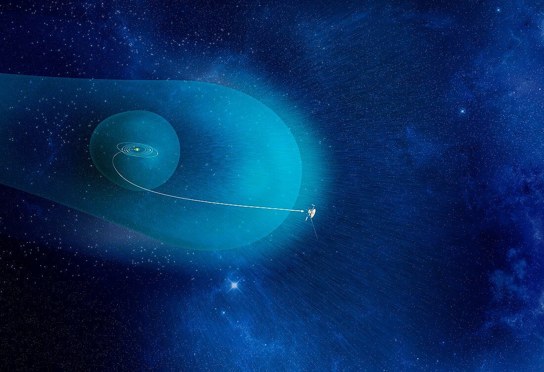 Voyager probe trajectory,artwork