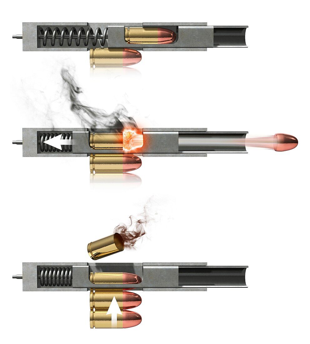 Pistol firing mechanism,artwork