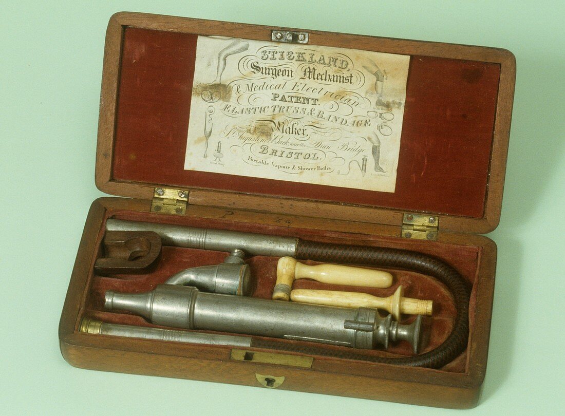 Enema syringe,circa 1840