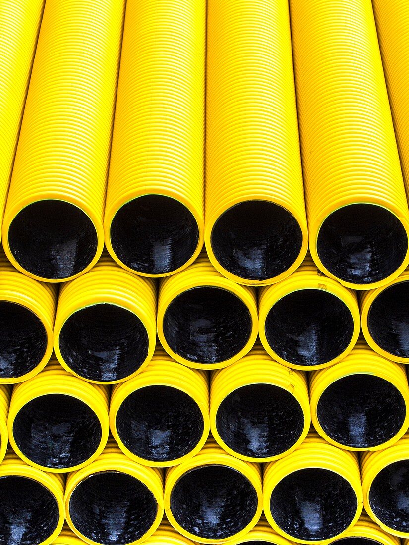Double-walled corrugated PVC pipes