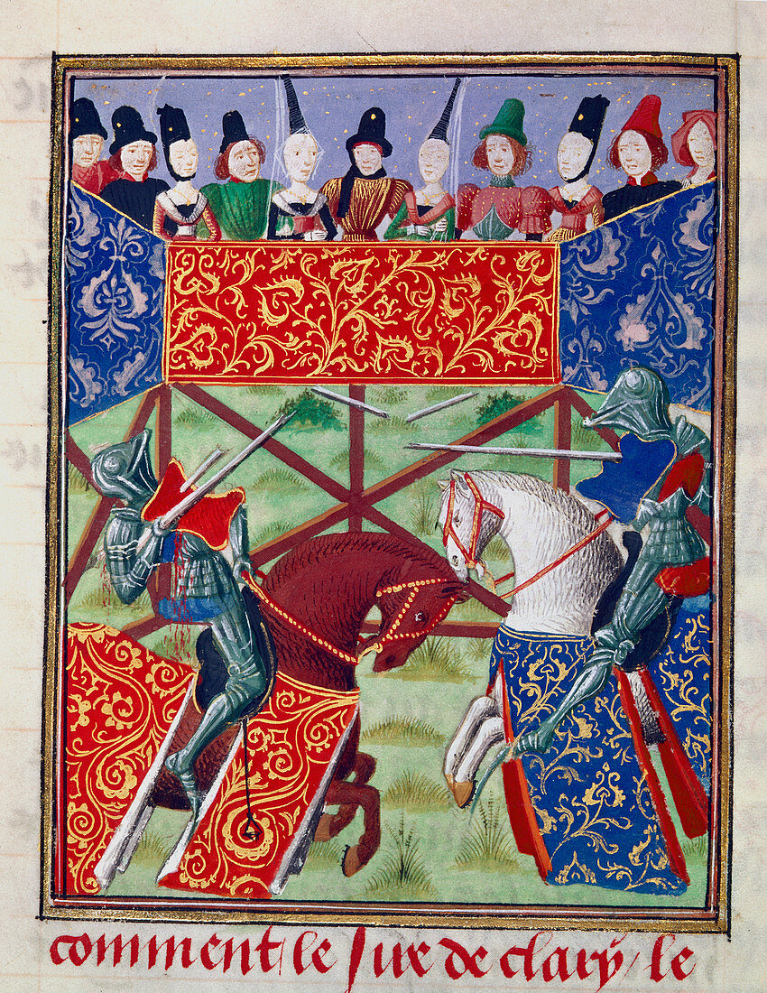 French knights jousting