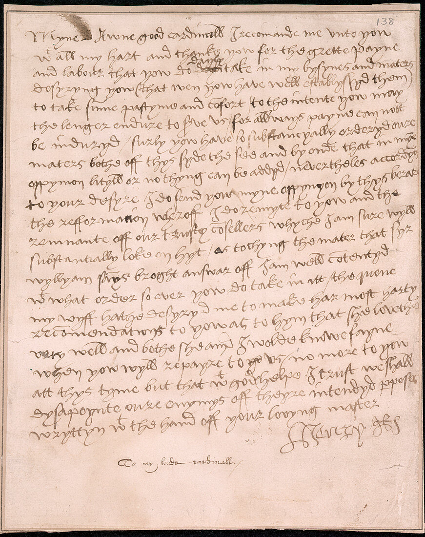 Letter of Henry VIII
