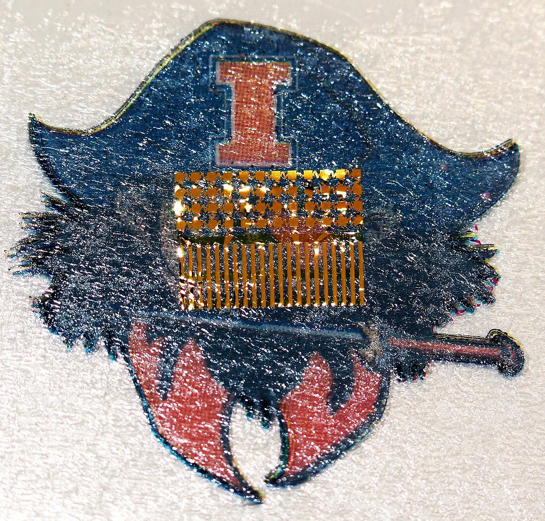 Electronic circuit temporary tattoo