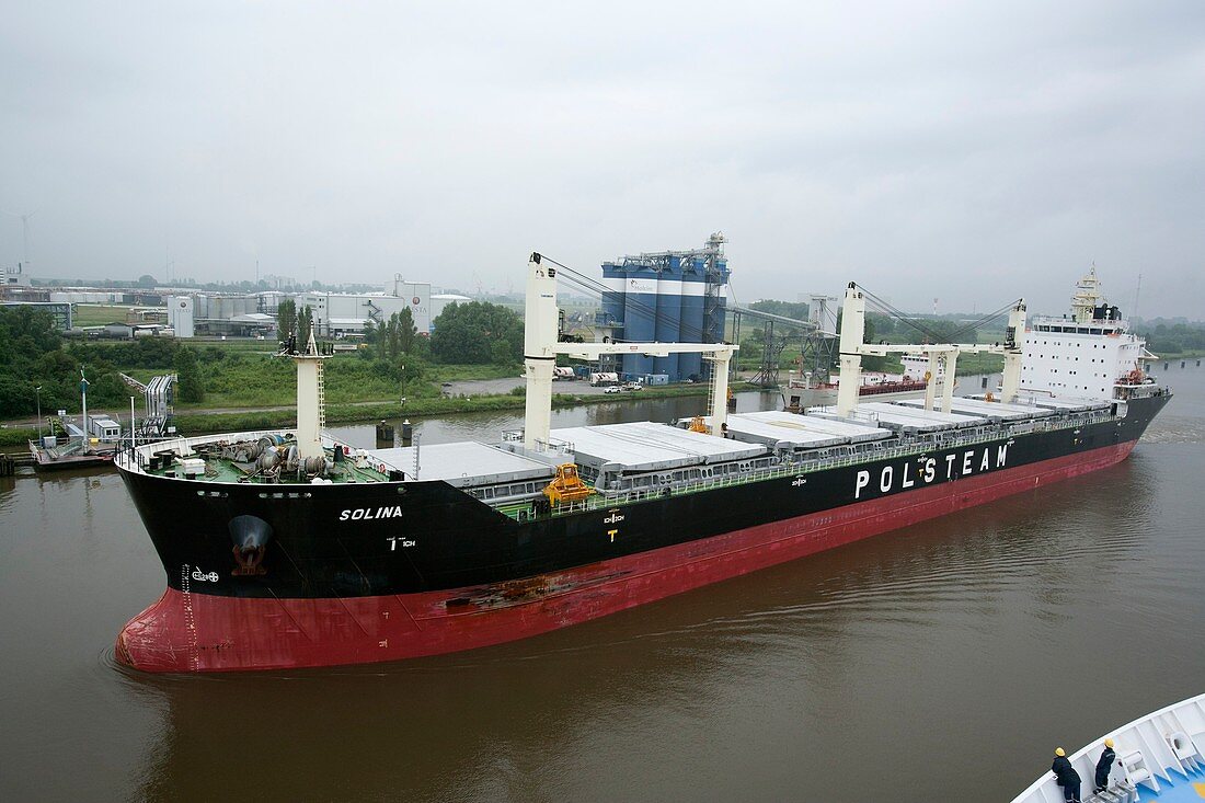 Oil tanker,Kiel canal,Germany