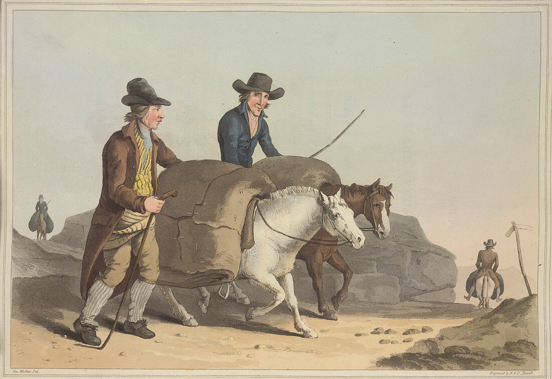Transporting cloth by pony
