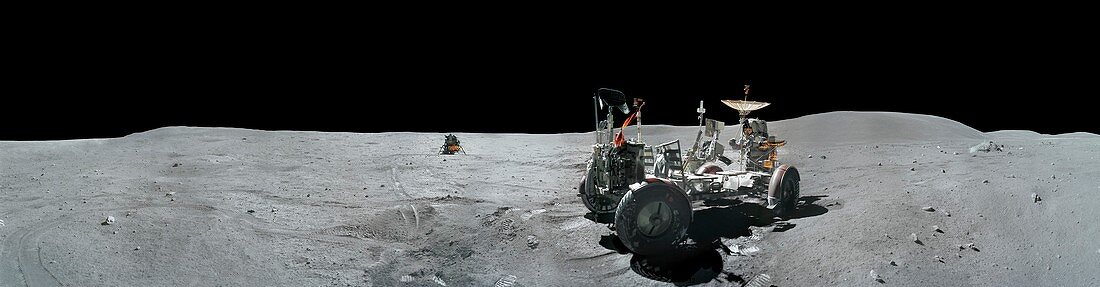 Apollo 16 exploration of the Moon,1972