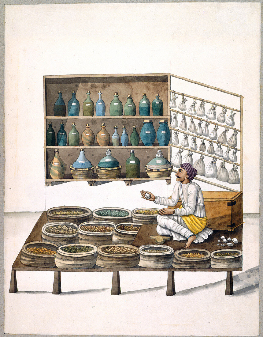 Seller of medicines