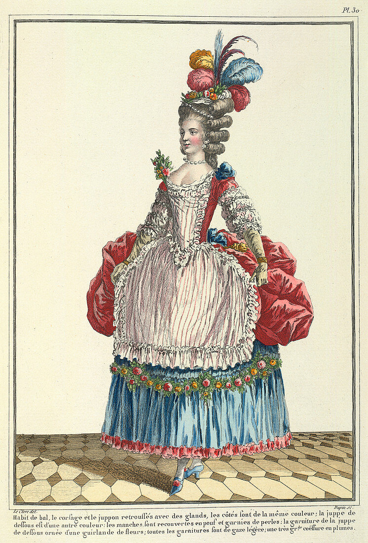 Lady in a ball dress