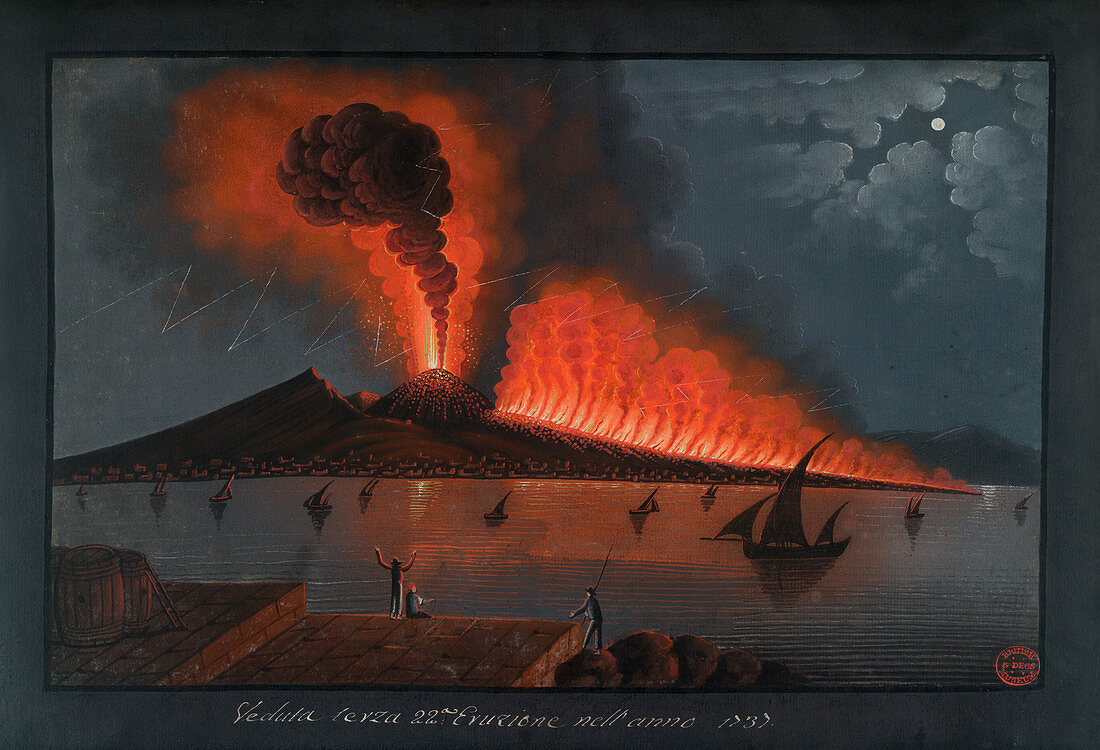 Eruption of Mt. Vesuvius,1737