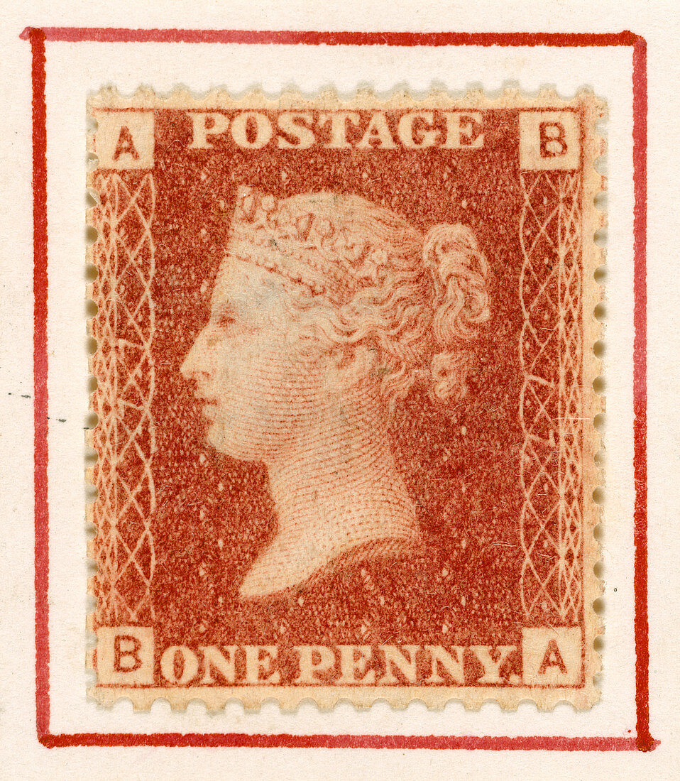 Penny Red postage stamp