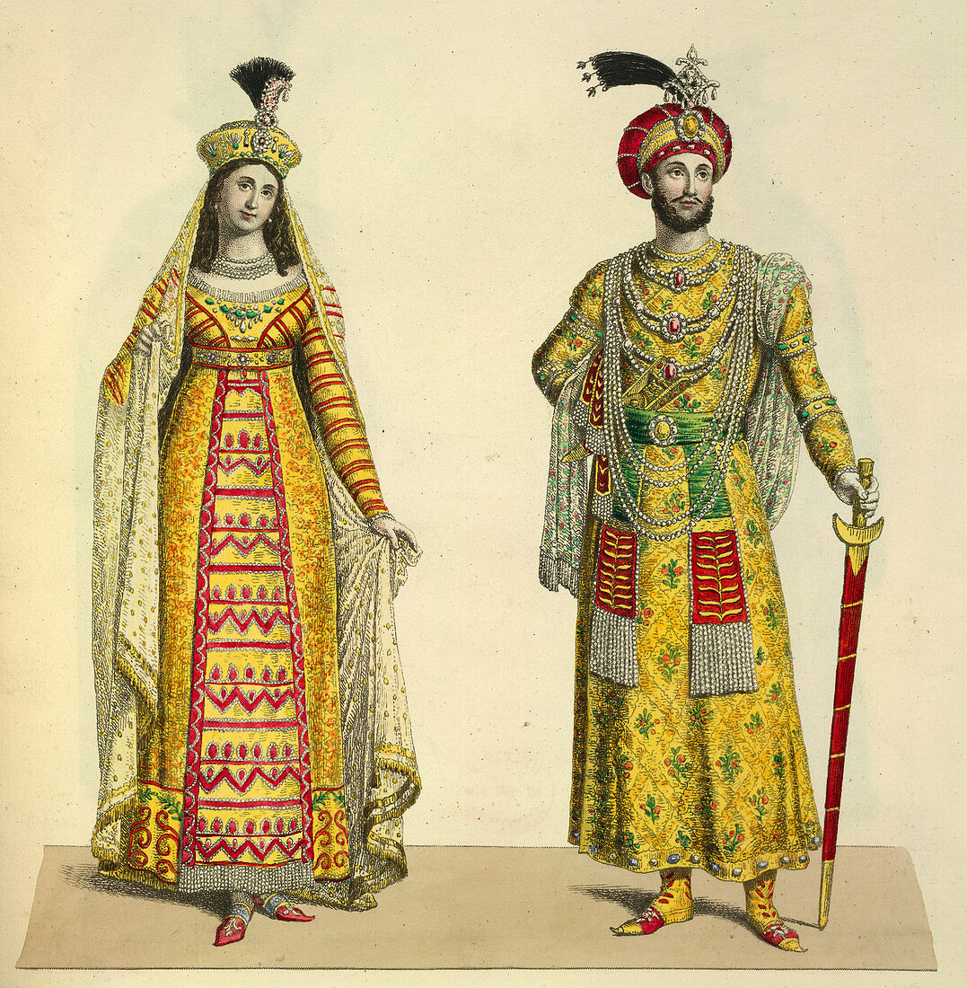Princess Roschinara and Aurengzeb