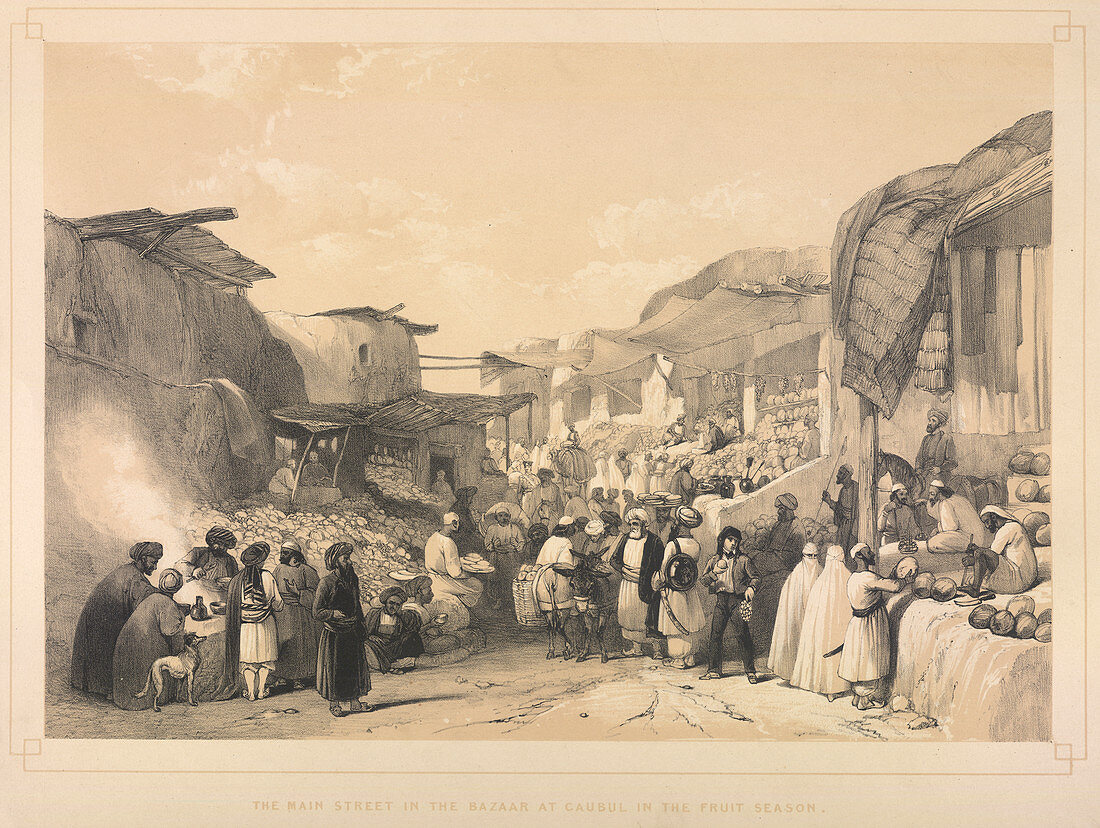 The bazaar at Caubul