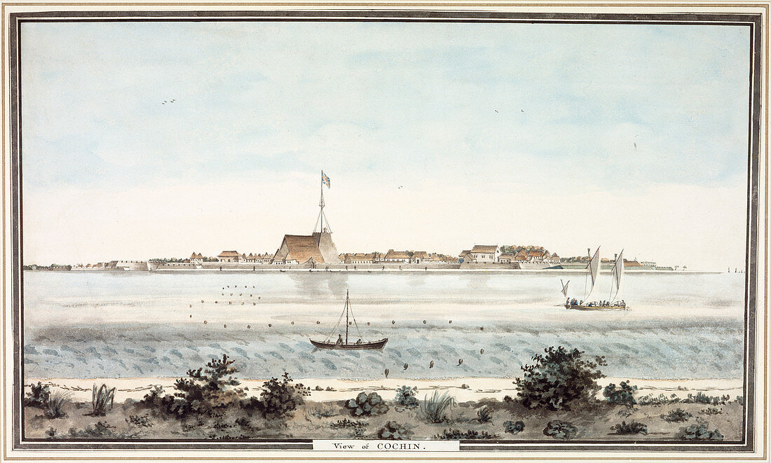 View of the fort of Cochin