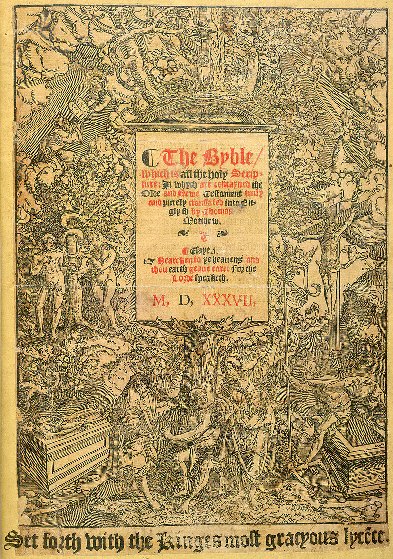 Title page of Matthew's Bible (1537)