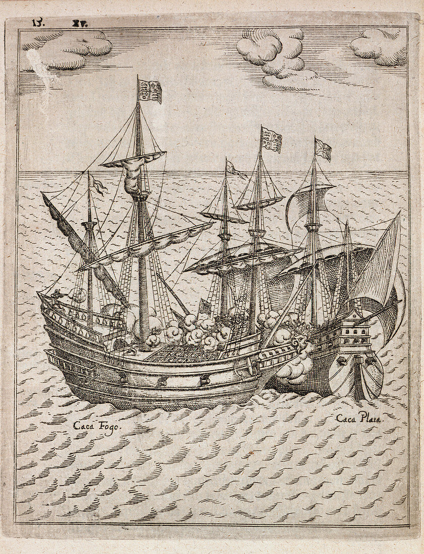 Capture of the the Spanish galleon