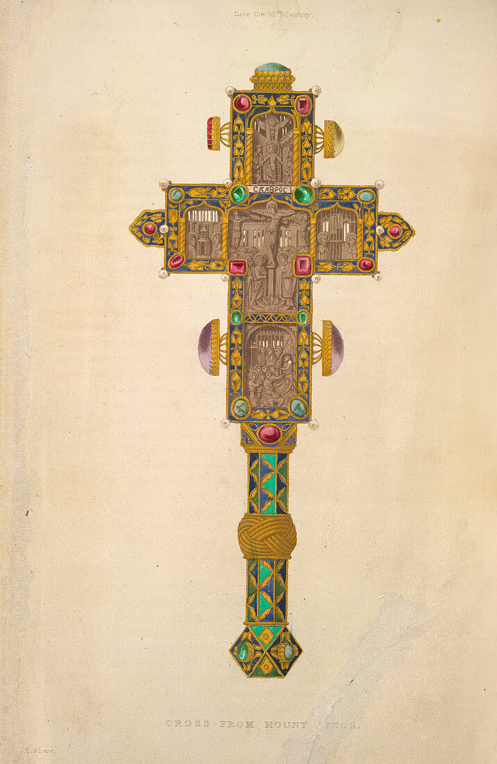 A decorated cross