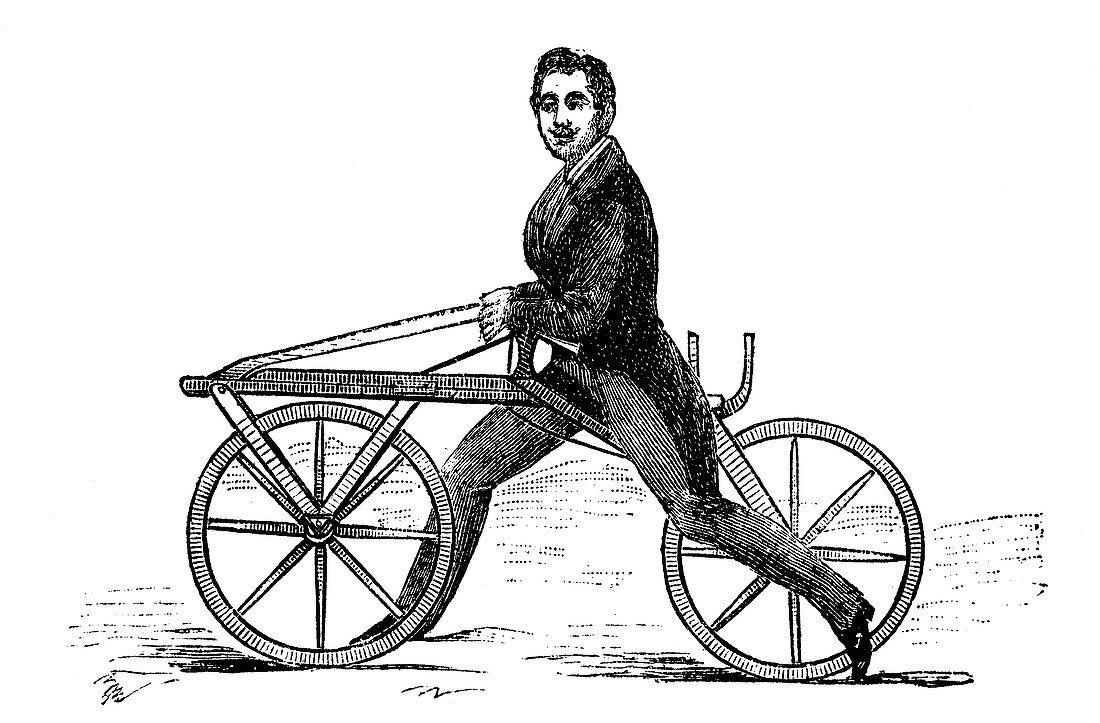 19th Century velocipede,artwork