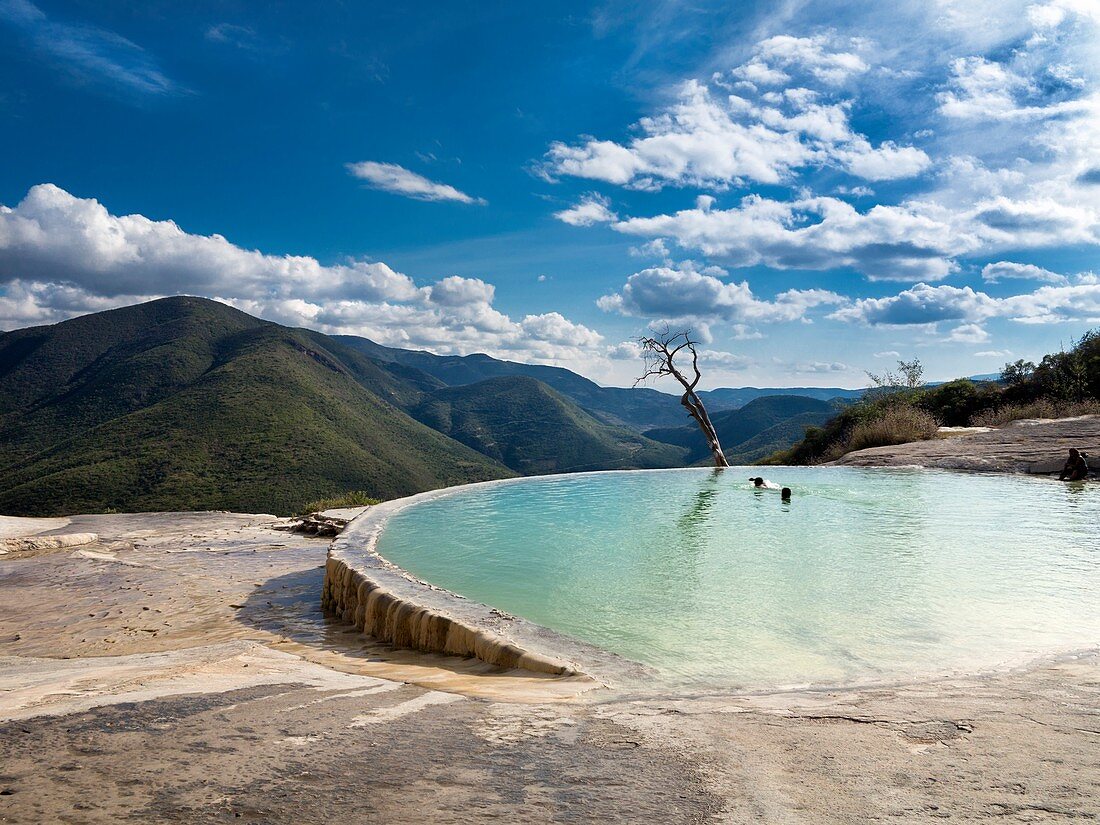 Geothermal pool,Hierve el Agua,Mexico