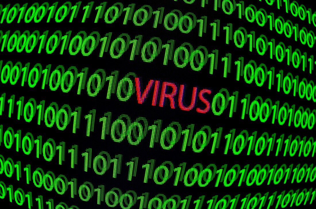 Computer virus,conceptual image