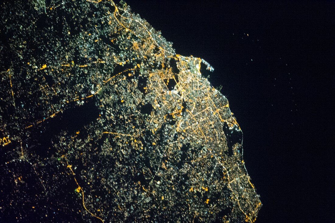 Tripoli at night,ISS image