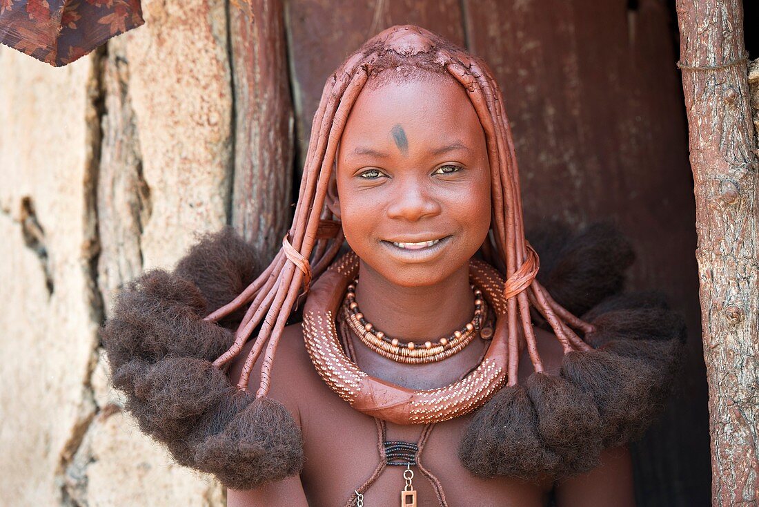 Head dress of a Himba Girl