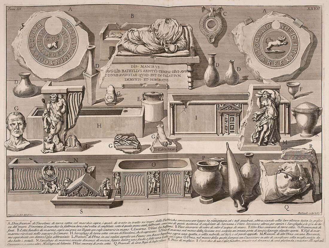Illustration of objects for book on Ancie